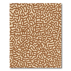 Abstract Terracotta Organic Weave Rug