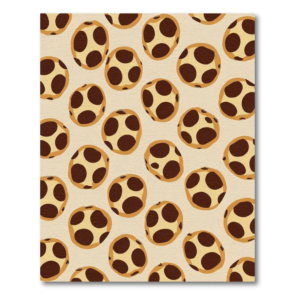 Beige Chocolate Chip Cookie Scatter Rug