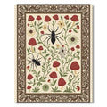 Forest Dweller Spider Mushroom Floral Rug