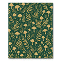 Golden Mushroom Fern Forest Harmony Rug