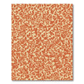 Terracotta Abstract Floral Scatter Rug