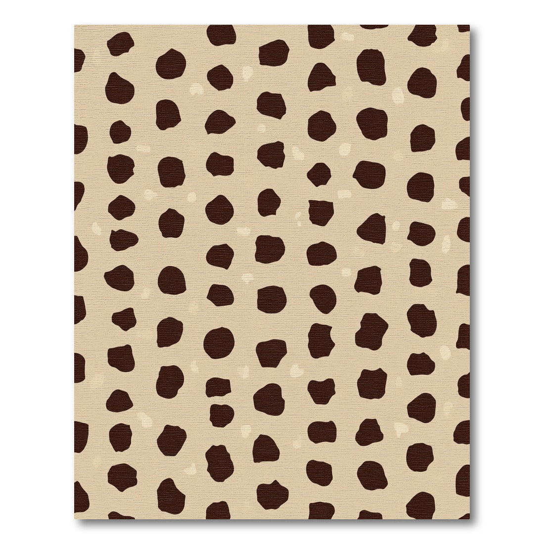Animal Print Spots Beige Brown Rug