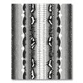 Monochromatic Python Skin Stripe Rug