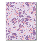 Lavender Coral Floral Arrangement Rug