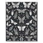Monochromatic Butterfly And Insect Assemblage Rug