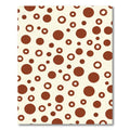 Crimson Circles Scattered Throughout Cream Rug