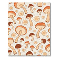 Retro Mushroom Forest Earthy Tones Rug