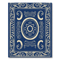 Navy Blue Ornate Mandala Medallion Rug
