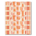 Tonal Orange Brick Stripe Texture Rug