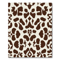 Symmetrical Brown Animal Spots Rug