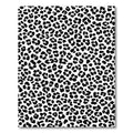Classic Black White Leopard Spots Rug