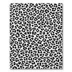 Classic Black White Leopard Spots Rug