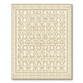 Neutral Geometric Arch Lattice Rug