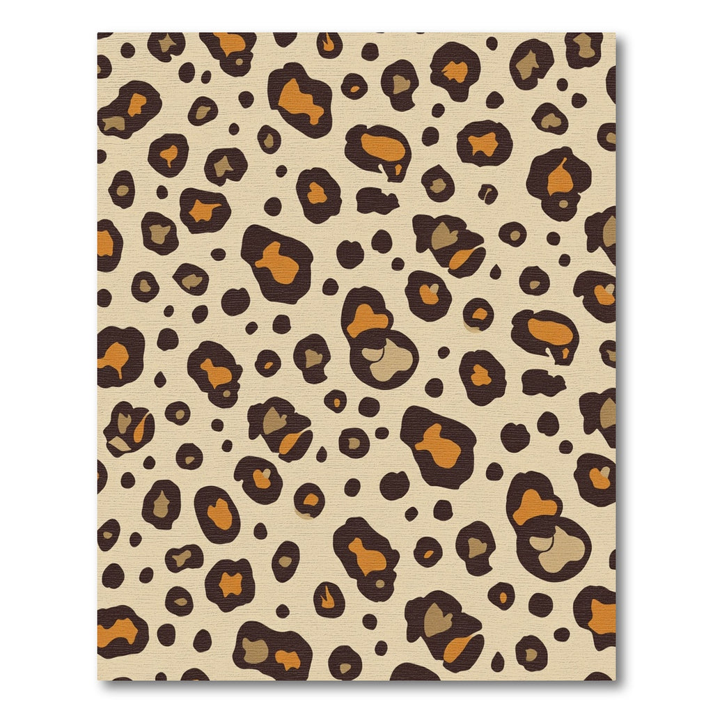 Sandy Leopard Spots Classic Print Rug