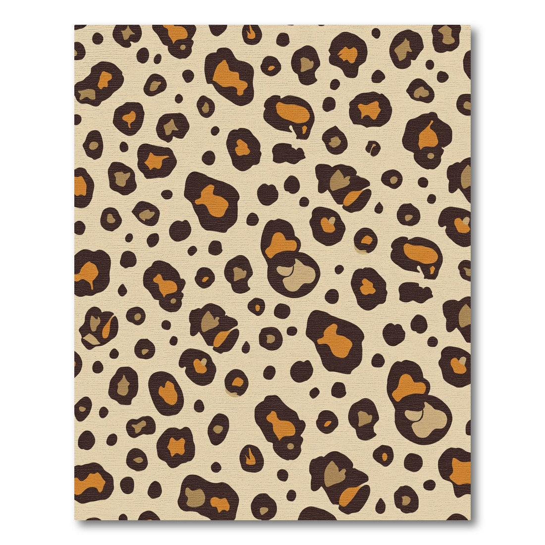 Sandy Leopard Spots Classic Print Rug