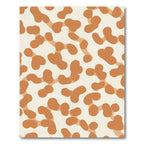Abstract Organic Ochre Blob Rug