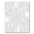 Light Gray Swirl Floral Abstract Rug