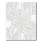 Light Gray Swirl Floral Abstract Rug