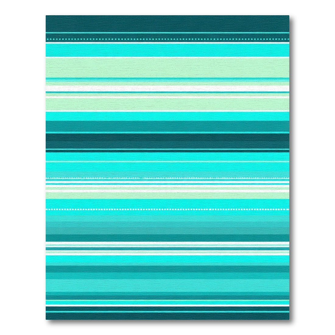 Teal Blue Gradient Stripe Rug
