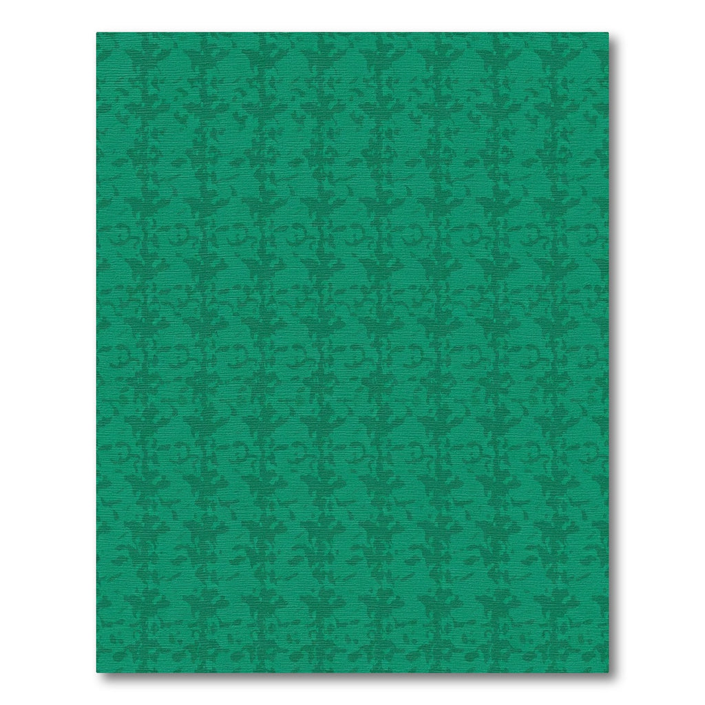 Earthy Emerald Abstract Vertical Flow Rug