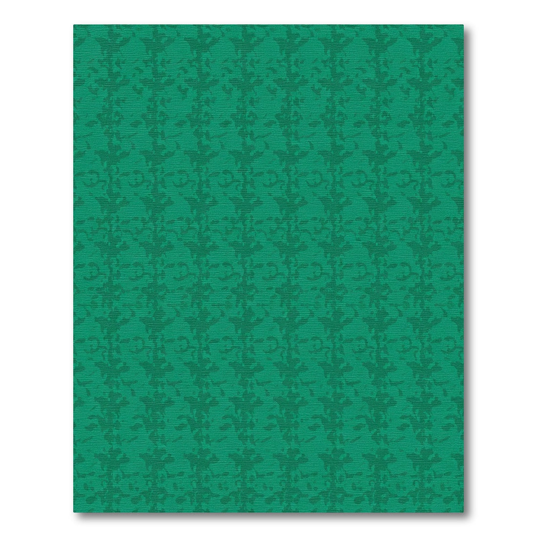 Earthy Emerald Abstract Vertical Flow Rug