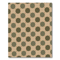 Olive Green Circle Dot Background Rug