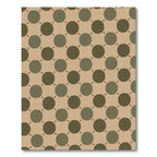 Olive Green Circle Dot Background Rug