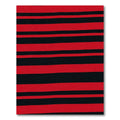 Bold Red Horizontal Stripe Rug