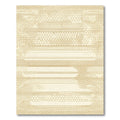 Golden Honeycomb Geometric Stripes Rug