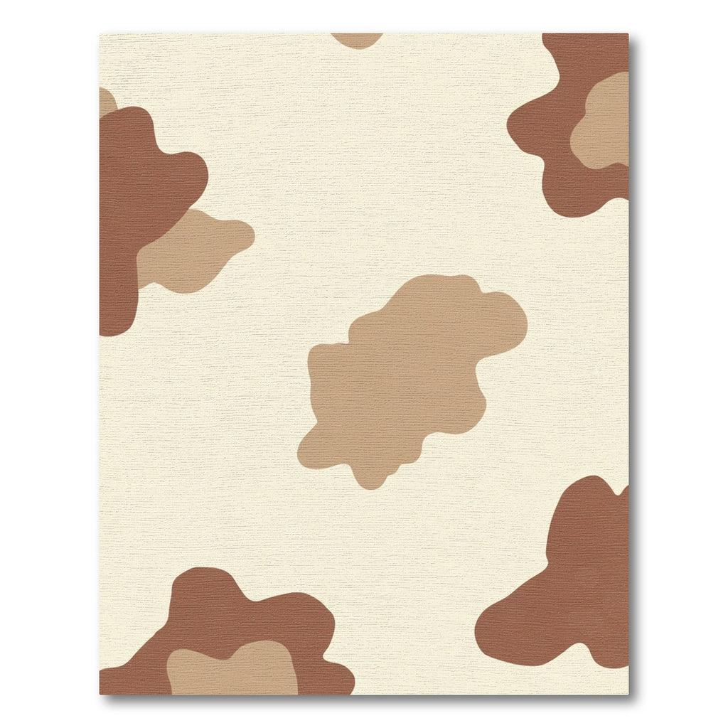 Earth Tones Abstract Blotches Rug