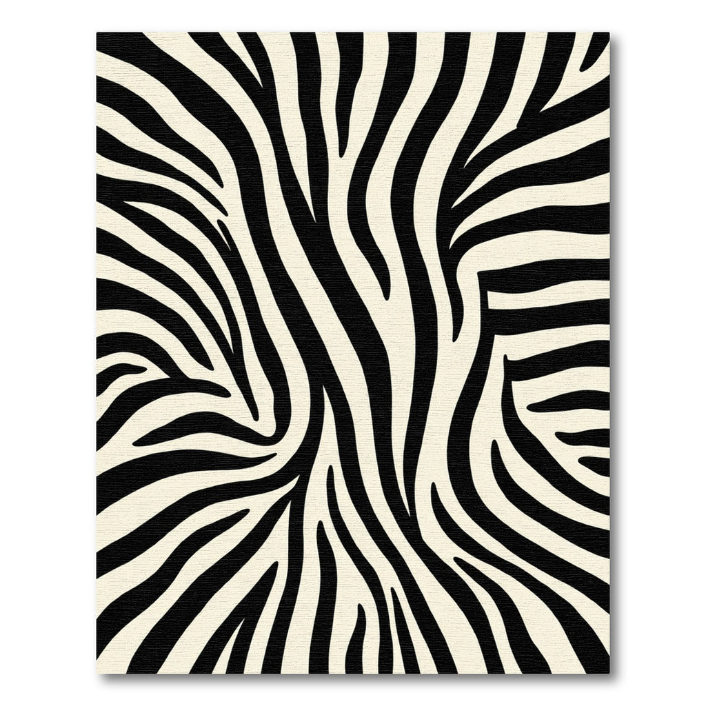 Cream Black Safari Stripe Rug