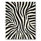 Cream Black Safari Stripe Rug