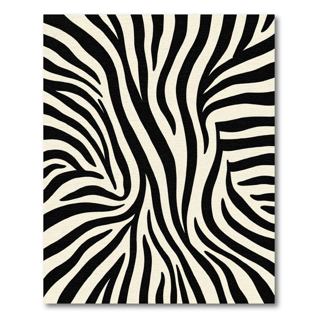 Cream Black Safari Stripe Rug
