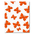 Orange Butterfly Invasion Rug