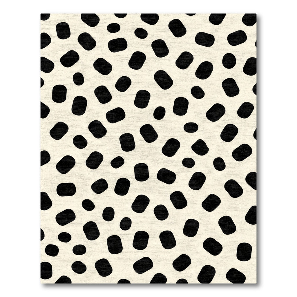 Creamy Black Spot Scatter Rug