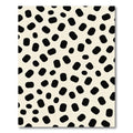 Creamy Black Spot Scatter Rug