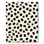 Creamy Black Spot Scatter Rug