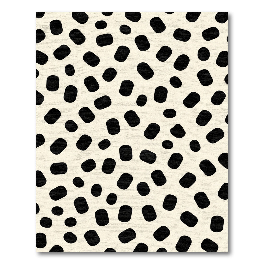 Creamy Black Spot Scatter Rug