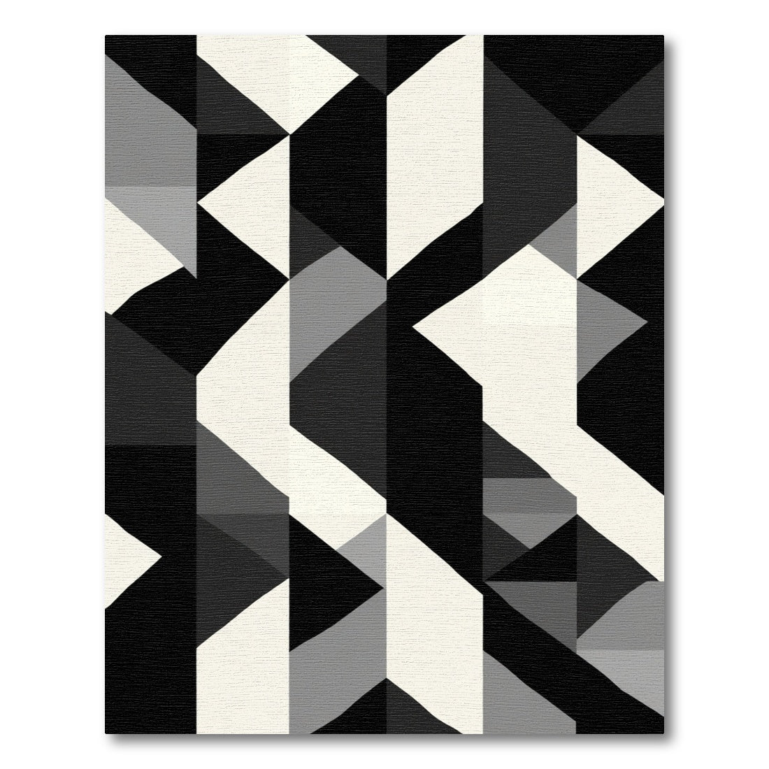 Monochromatic Geometric Fragment Arrangement Rug
