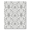 Monochromatic Abstract Scroll Damask Rug