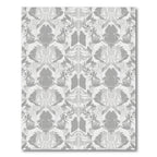Monochromatic Abstract Scroll Damask Rug