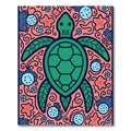 Green Turtle Coral Marine Life Rug