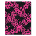 Hot Pink Elephant Floral Whimsy Rug