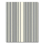 Minimalist Ivory Vertical Stripe Rug
