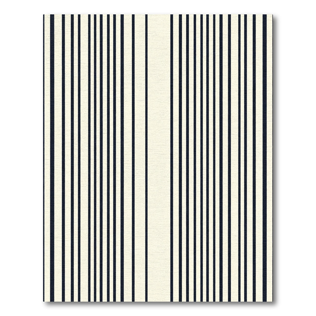 Minimalist Ivory Vertical Stripe Rug