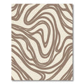 Earthy Tone Swirl Abstract Rug