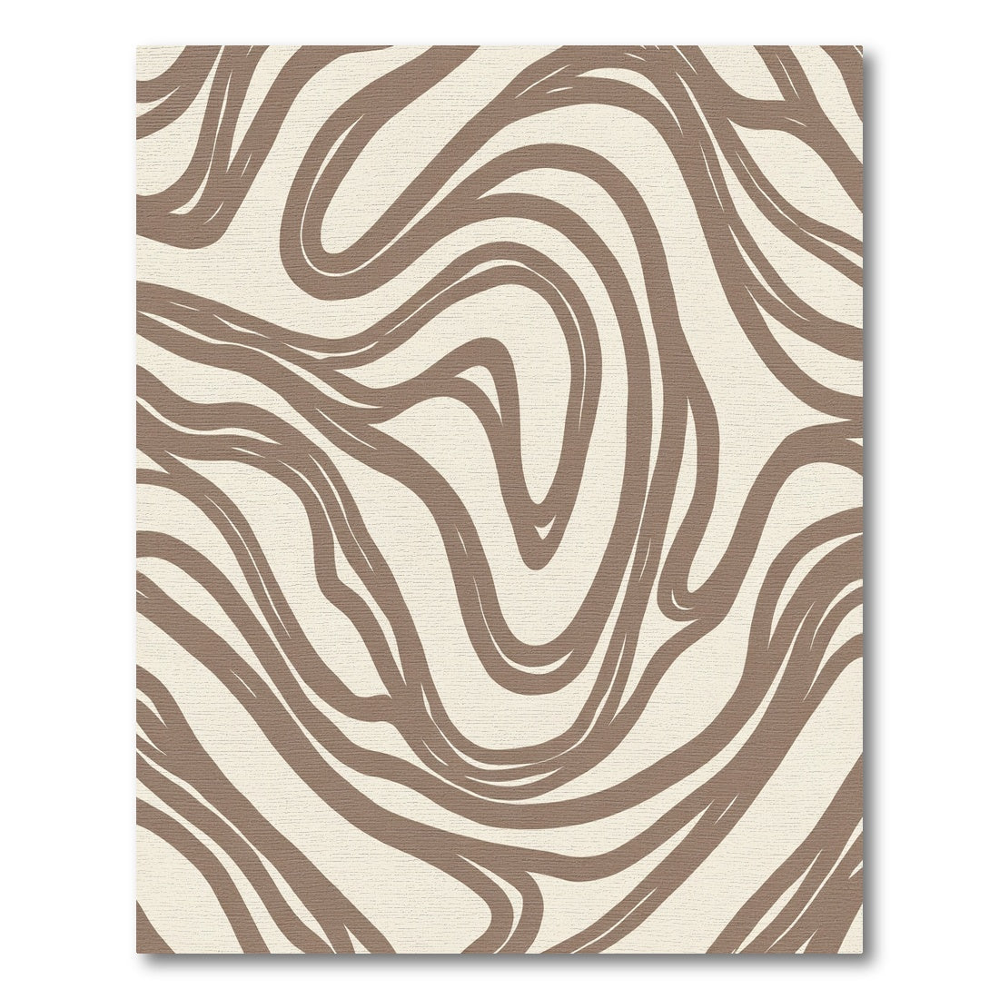 Earthy Tone Swirl Abstract Rug