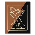 Bold Cream Abstract Form Dual Tone Rug