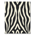 Bold Black Ivory Zebra Stripes Rug