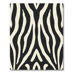 Bold Black Ivory Zebra Stripes Rug